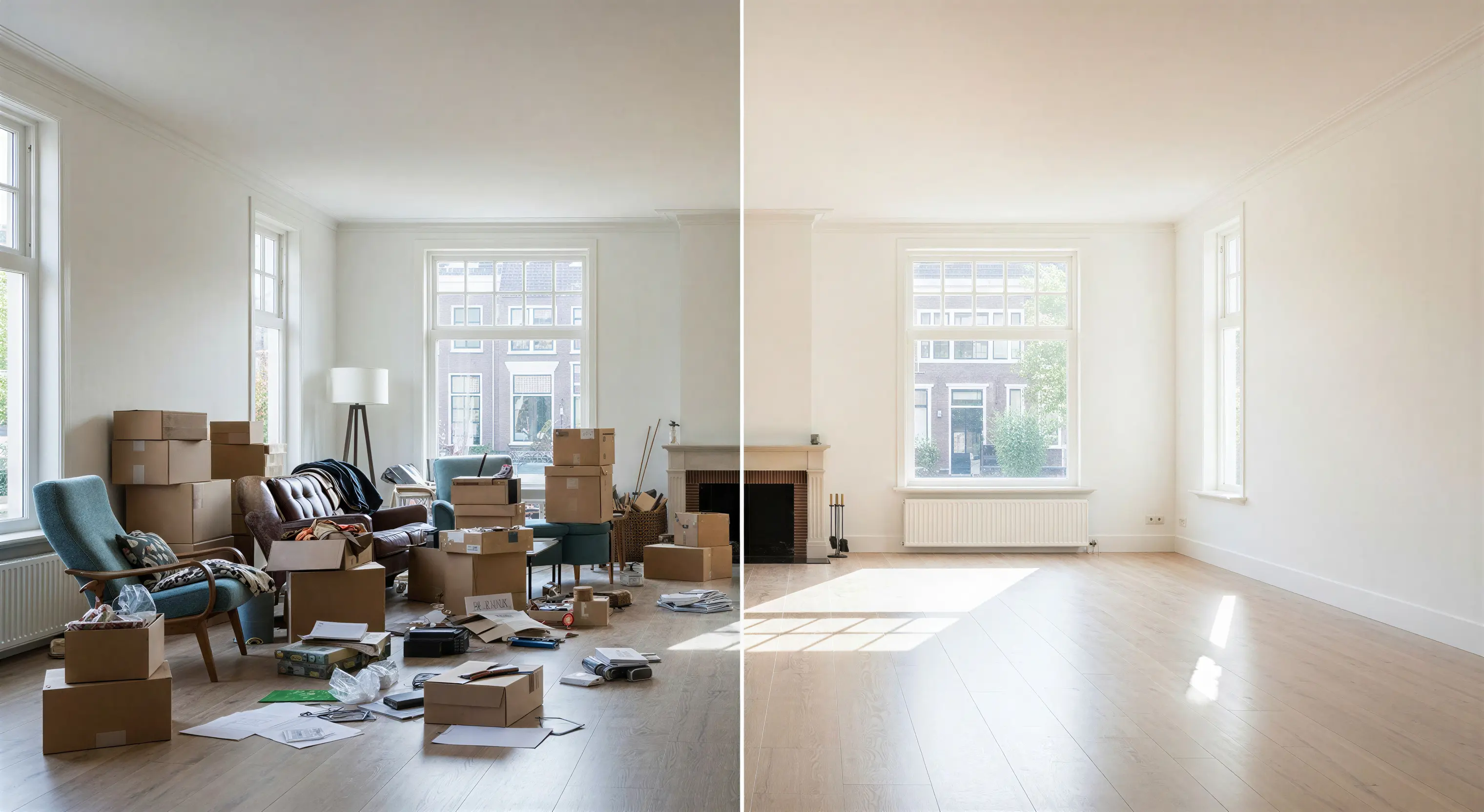 Professionele woningontruiming in volle gang